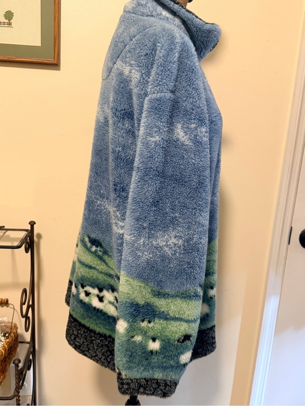 Vintage 90s Radish Countrywear Sheep Fleece | Sherpa Full Zip | Large - Picture 7 of 11